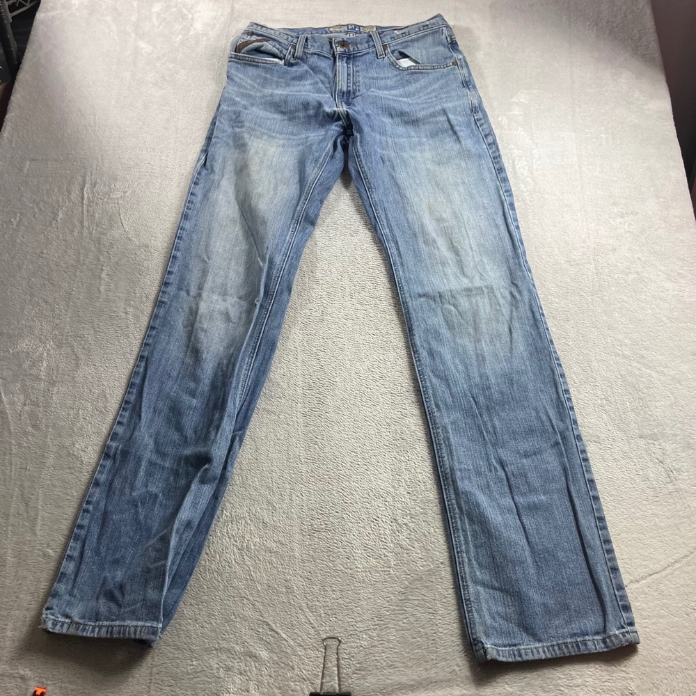 Ariat Legacy M2 Relaxed Boot Cut Jeans Mens 30x36 Light Wash Denim 10008390